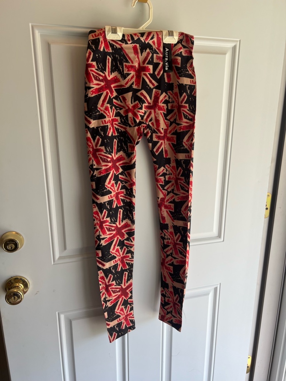 Aura Via Union Jack Print Leggings